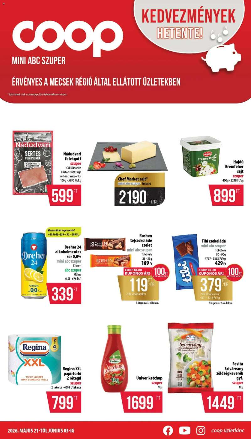 COOP COOP - Mini & Abc & Szuper / Mecsek 1 oldal