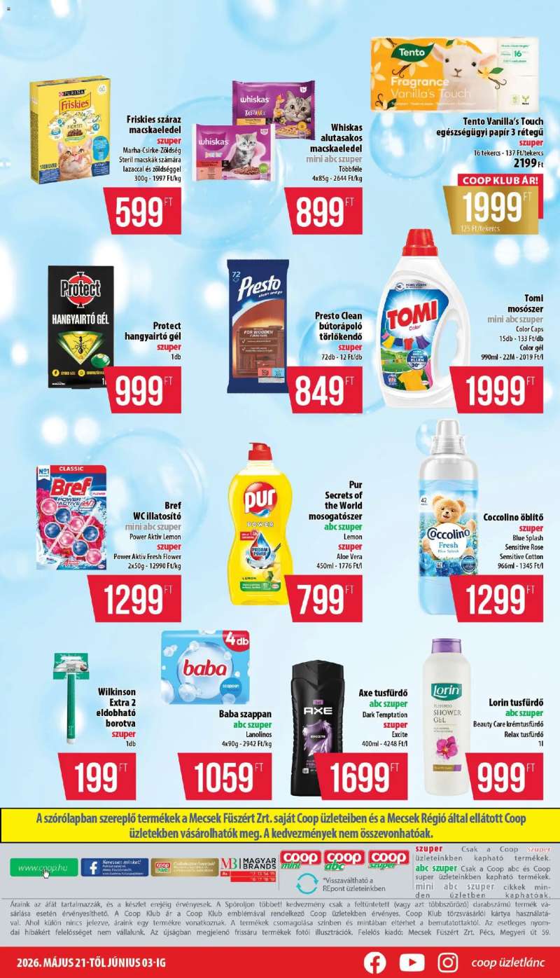 COOP COOP - Mini & Abc & Szuper / Mecsek 7 oldal