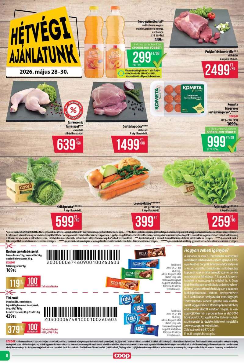 COOP COOP - Abc & Szuper / Tisza 8 oldal