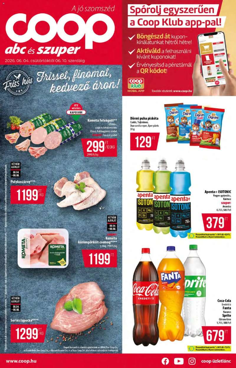 COOP COOP akciós újság 1 oldal