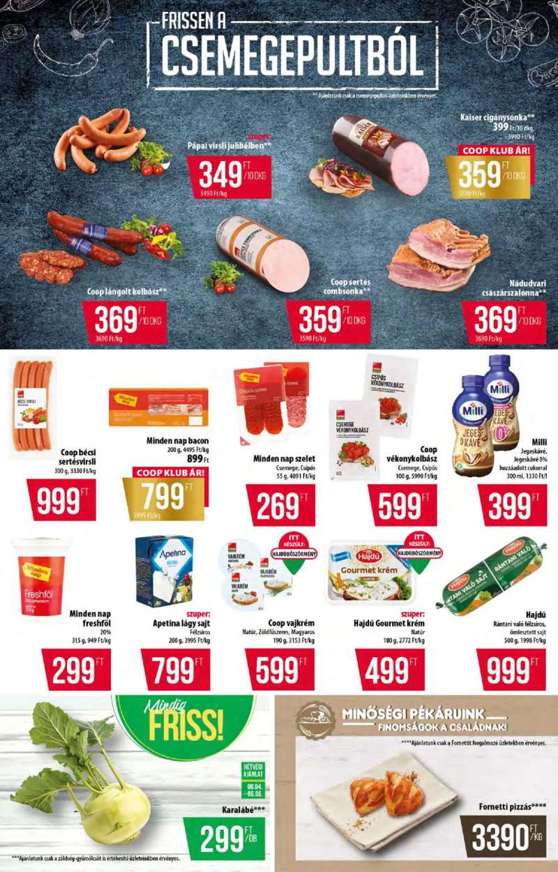 COOP COOP akciós újság 2 oldal