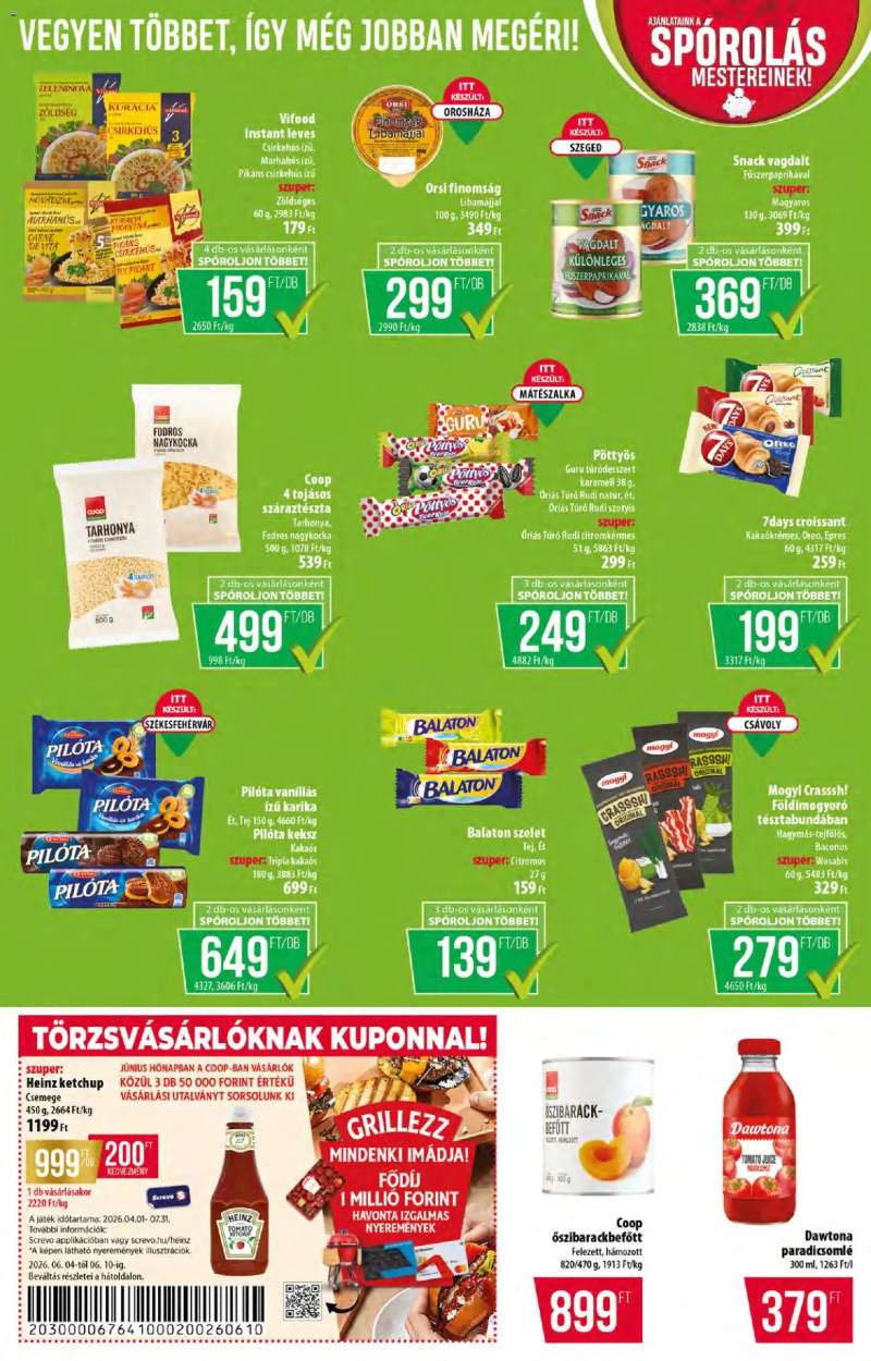 COOP COOP akciós újság 6 oldal
