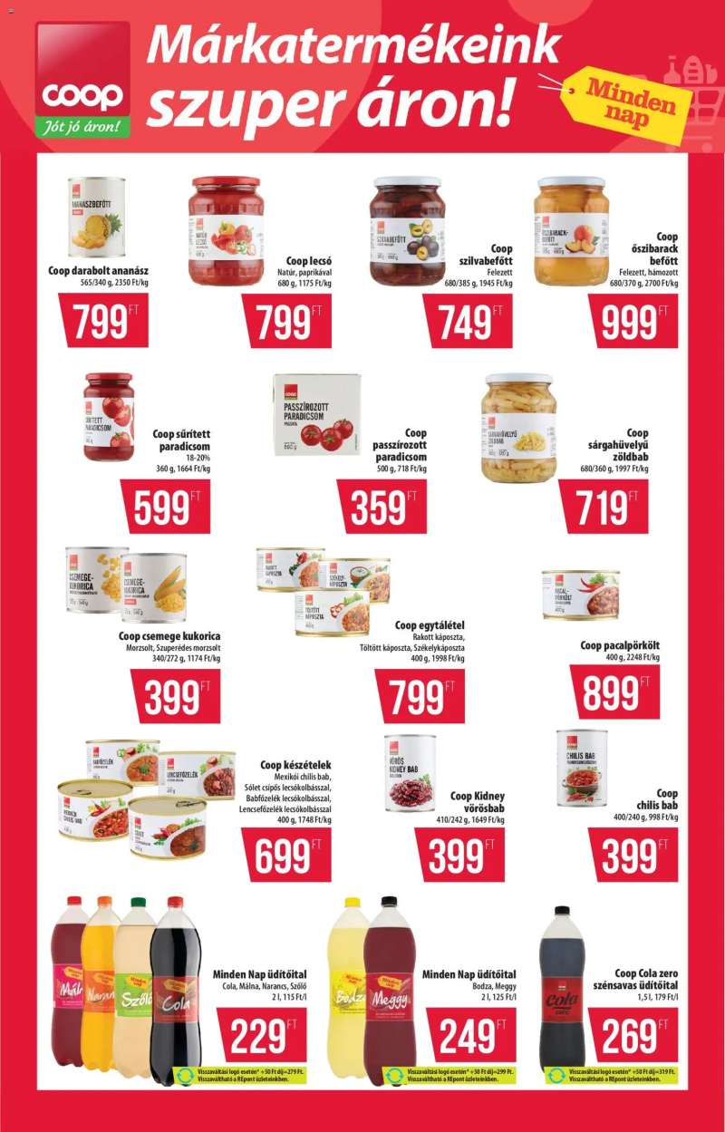 COOP COOP akciós újság 6 oldal