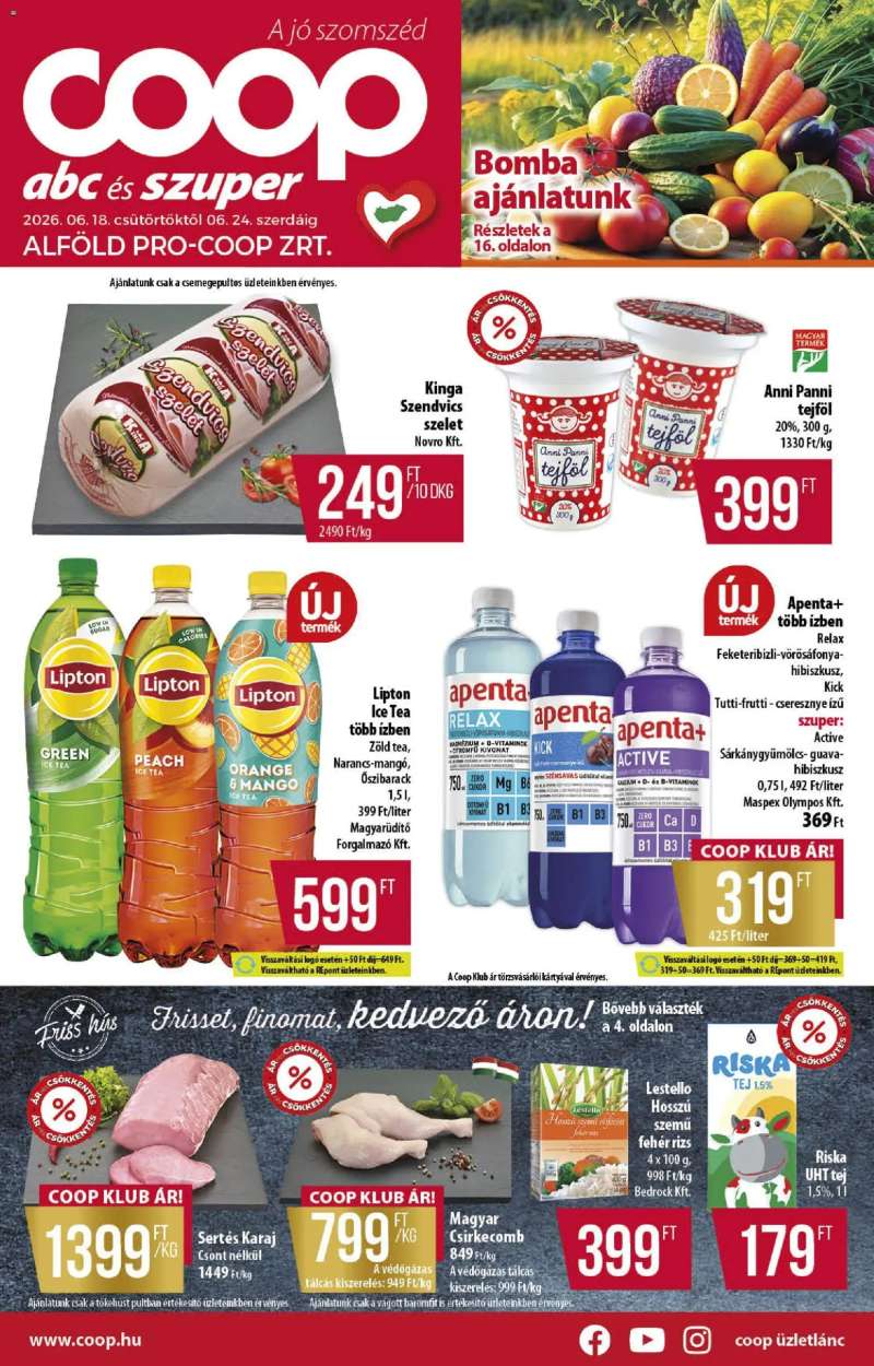 COOP COOP - Abc & szuper / Alföld Pro-Coop Zrt. 1 oldal