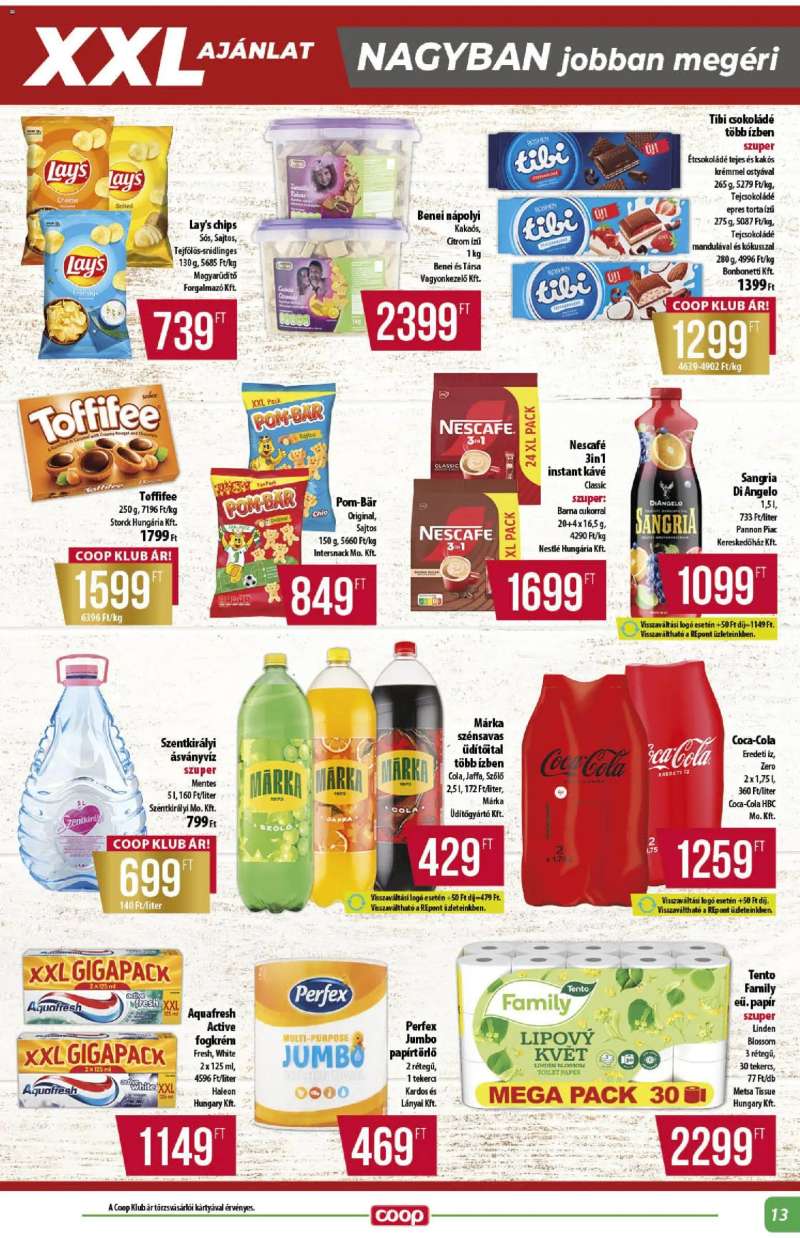 COOP COOP - Abc & szuper / Alföld Pro-Coop Zrt. 13 oldal