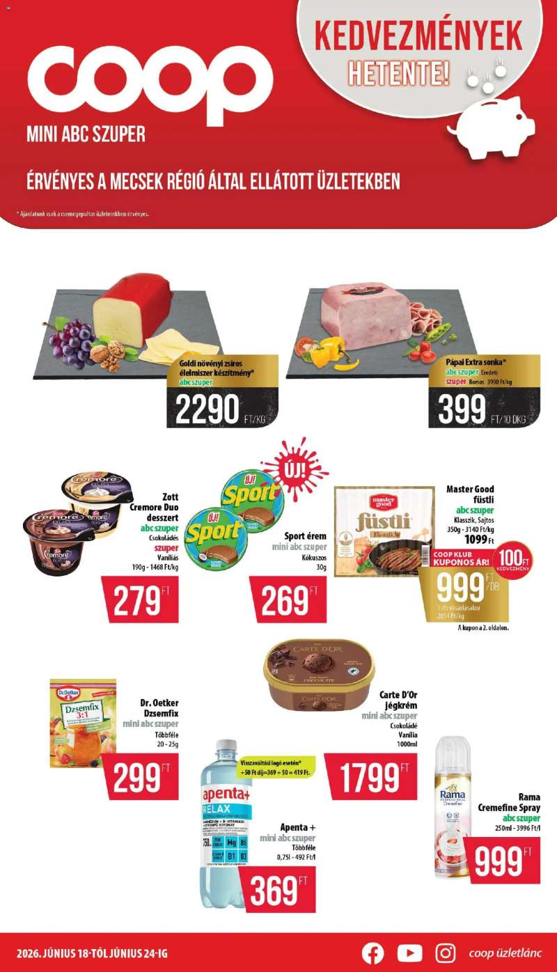 COOP COOP - Mini & Abc & Szuper / Mecsek 1 oldal