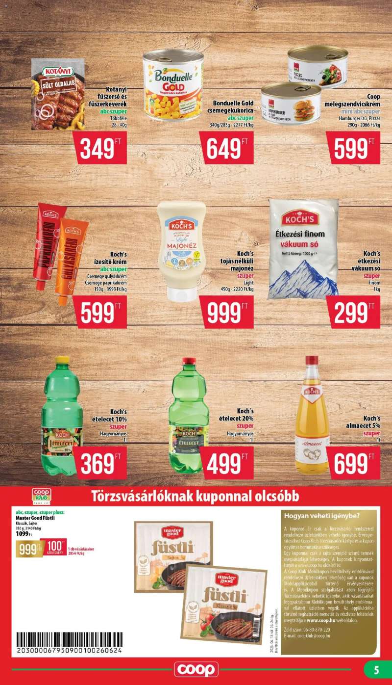COOP COOP - Mini & Abc & Szuper / Nyírzem 5 oldal