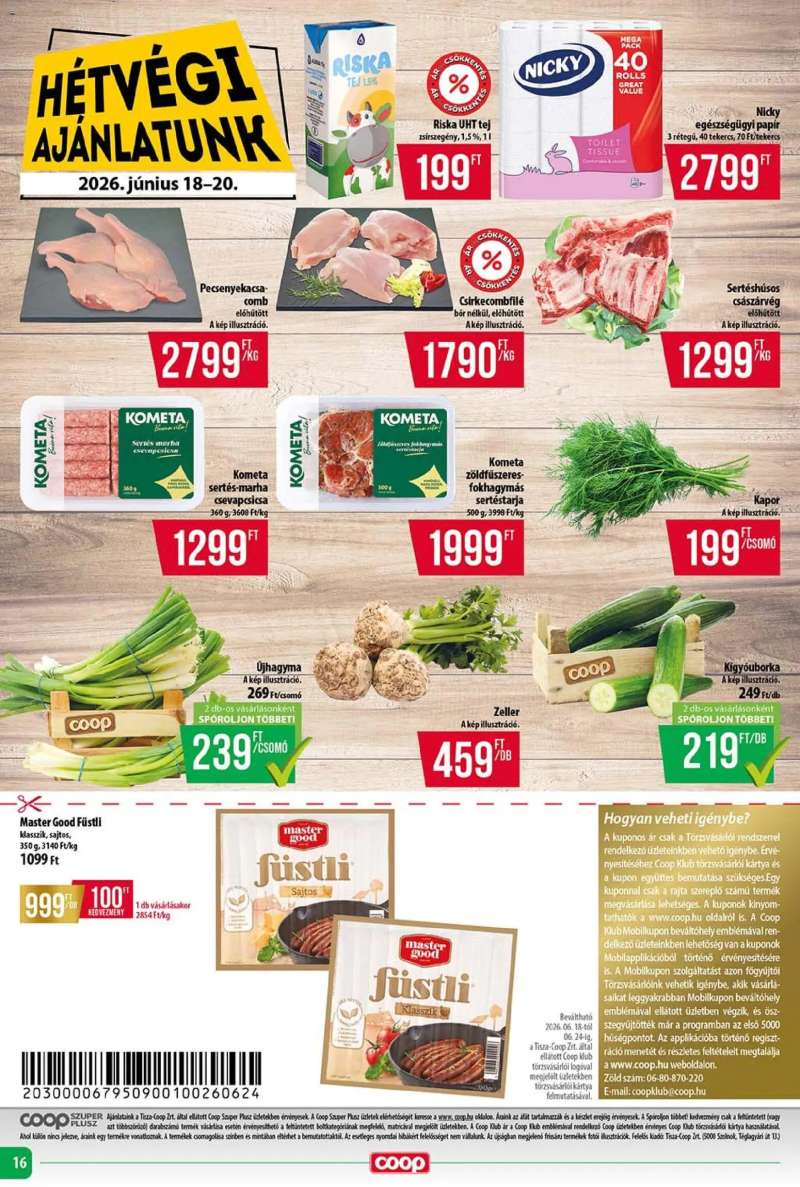 COOP COOP - Szuper Plusz / Tisza 16 oldal
