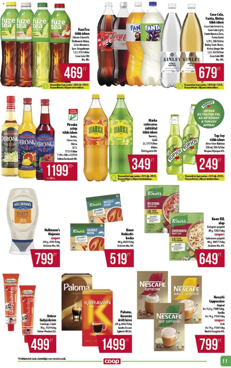 COOP COOP - Abc & szuper / Alföld Pro-Coop Zrt. 11 oldal