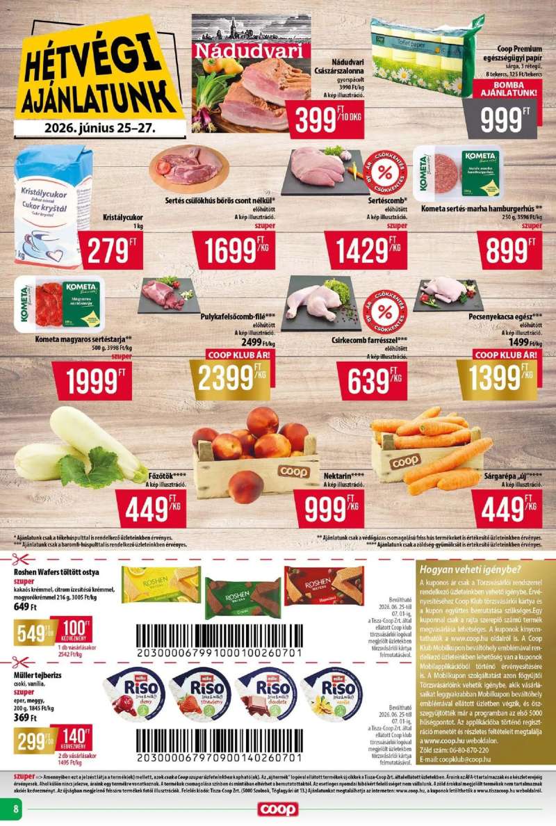 COOP COOP - Abc & Szuper / Tisza 8 oldal