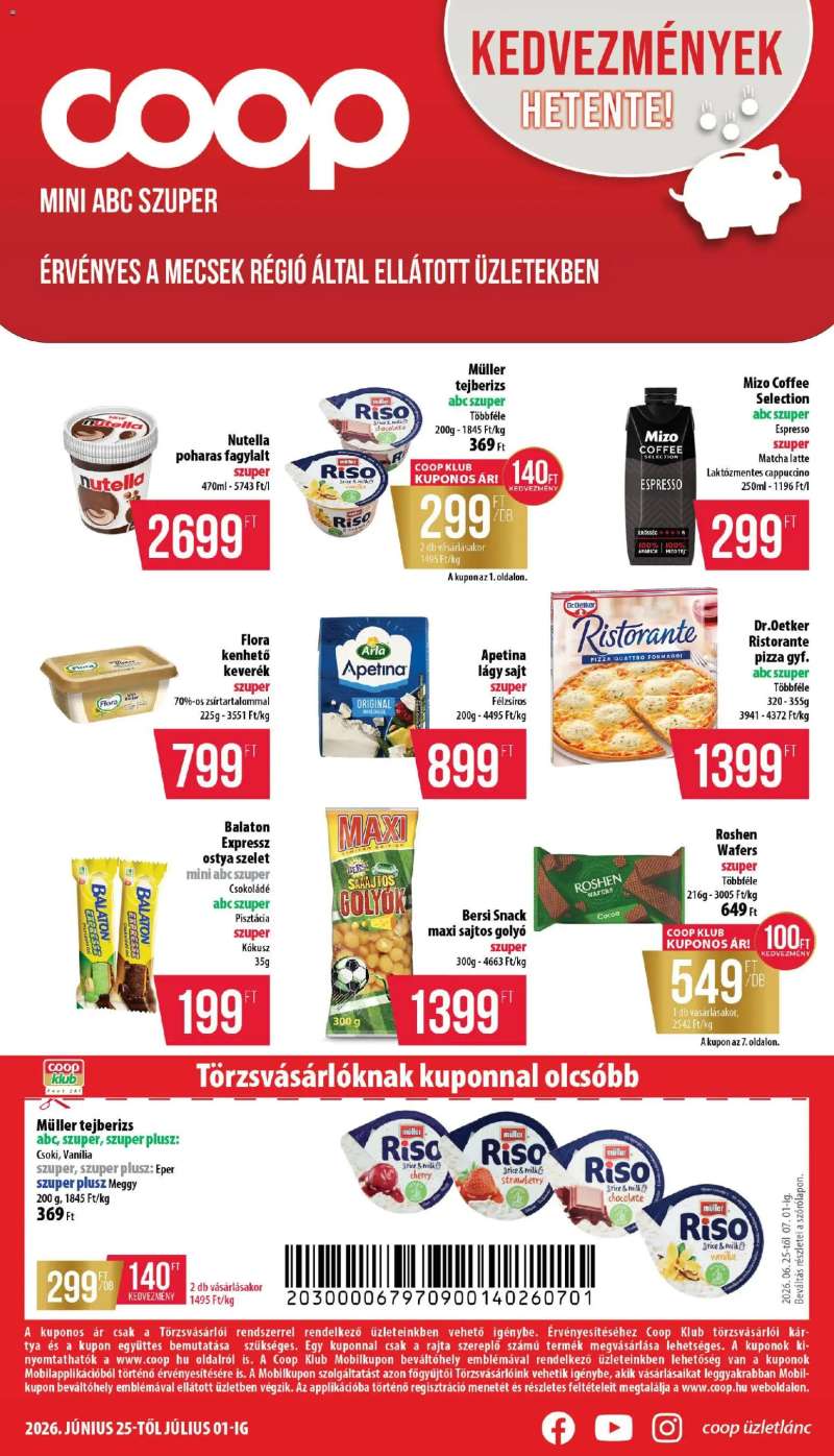 COOP COOP - Mini & Abc & Szuper / Mecsek 1 oldal