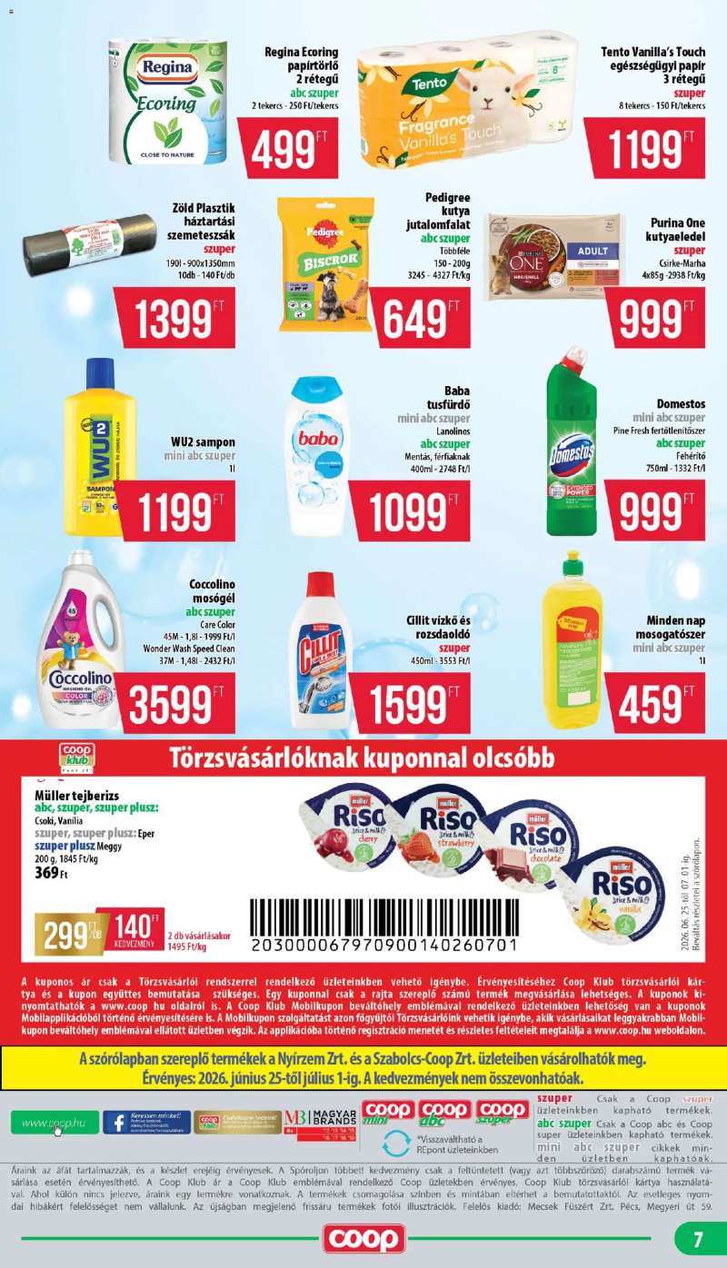 COOP COOP - Mini & Abc & Szuper / Nyírzem 7 oldal