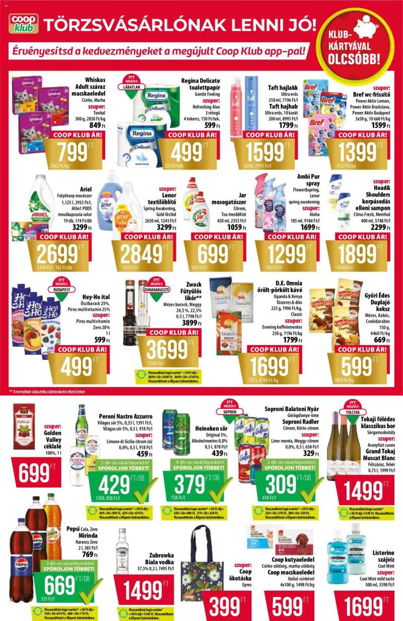 COOP COOP akciós újság 7 oldal