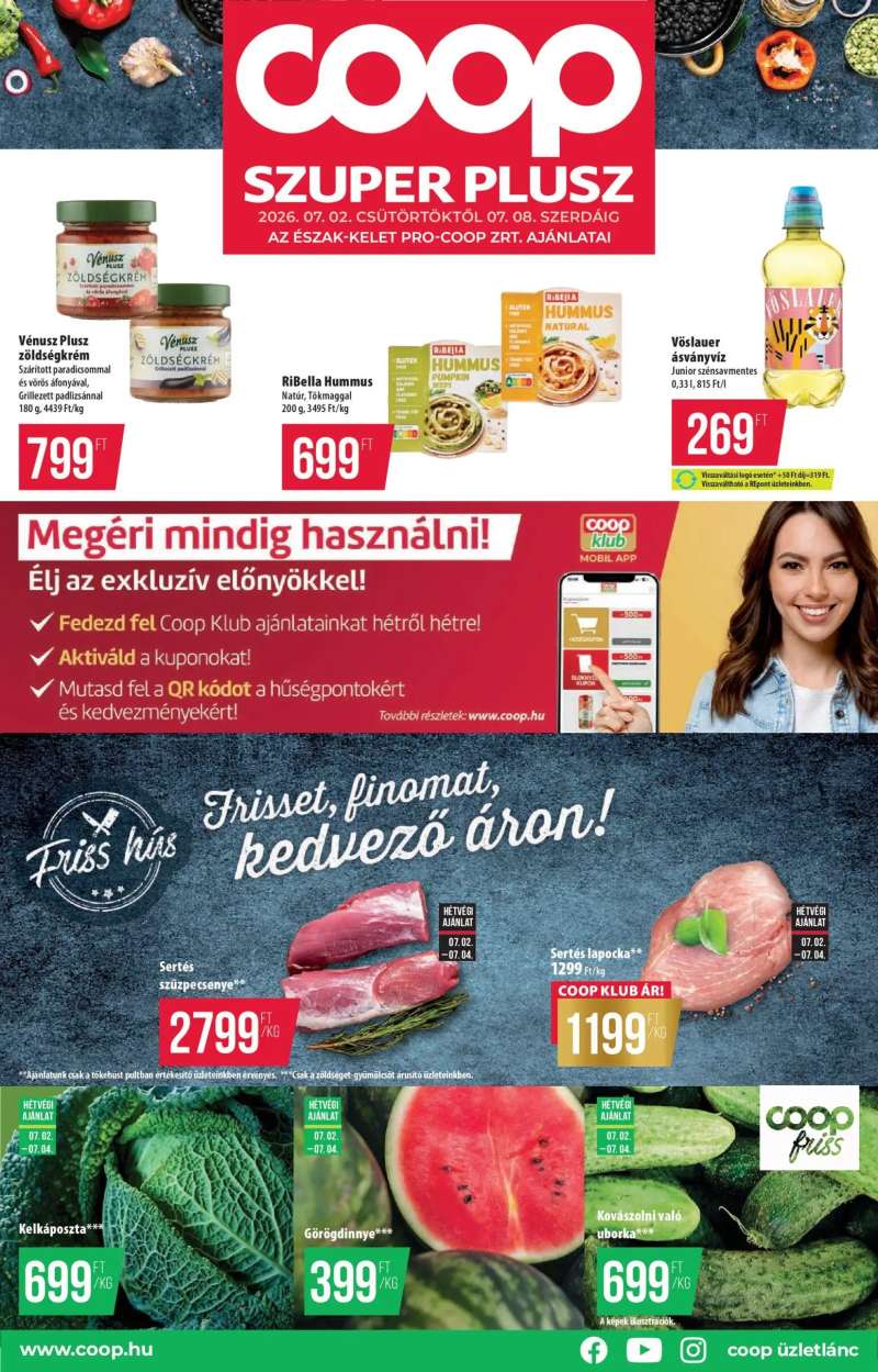 COOP COOP - Észak Kelet Pro-Coop Zrt - Szuper Plusz 1 oldal
