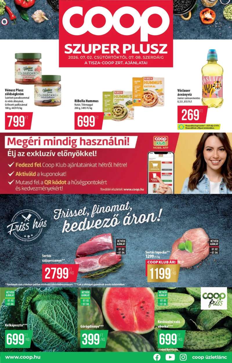 COOP COOP - Szuper Plusz / Tisza 1 oldal