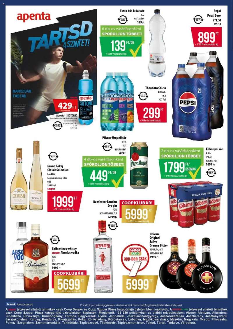 COOP COOP akciós újság 4 oldal