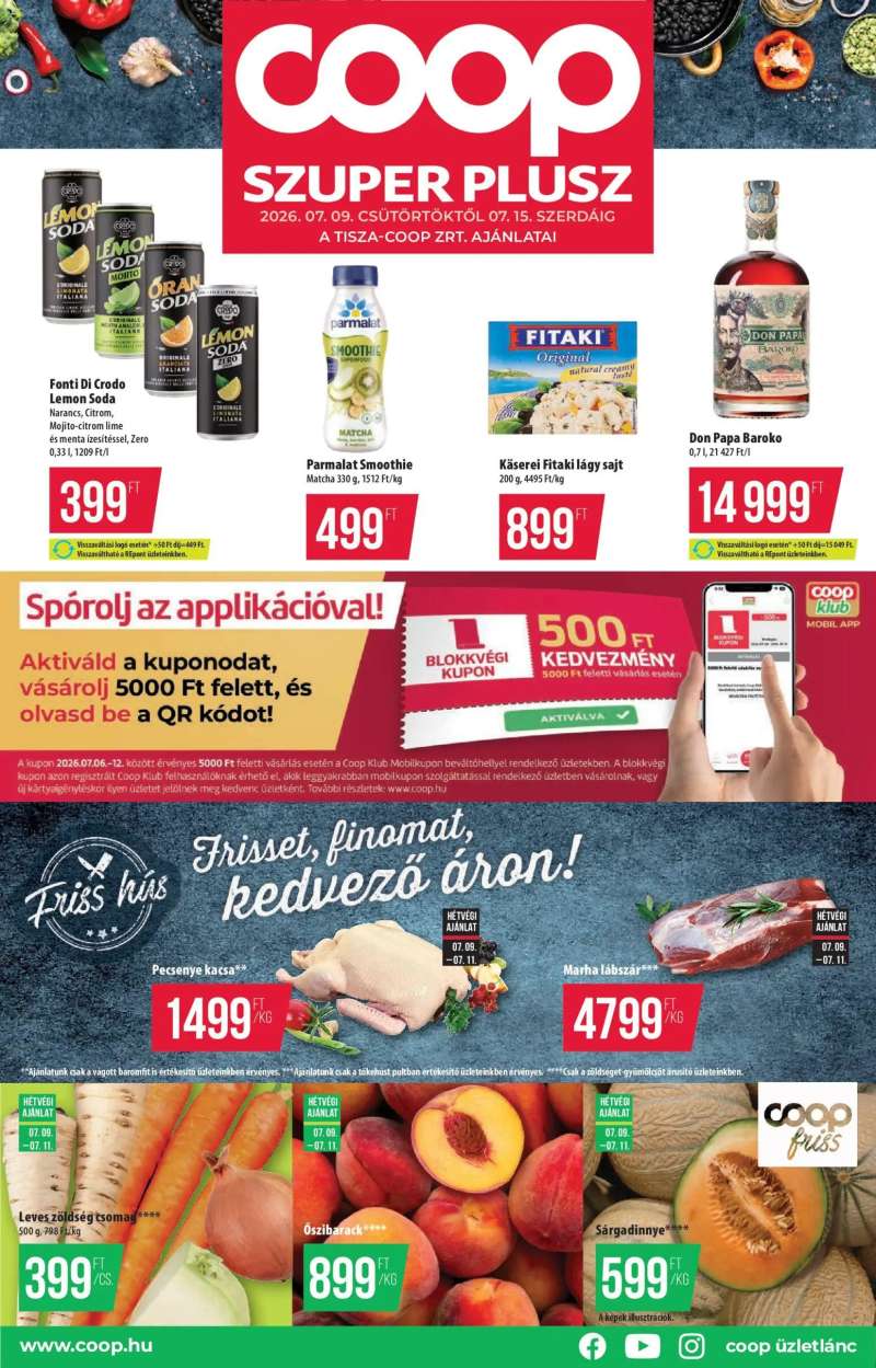 COOP COOP - Szuper Plusz / Tisza 1 oldal