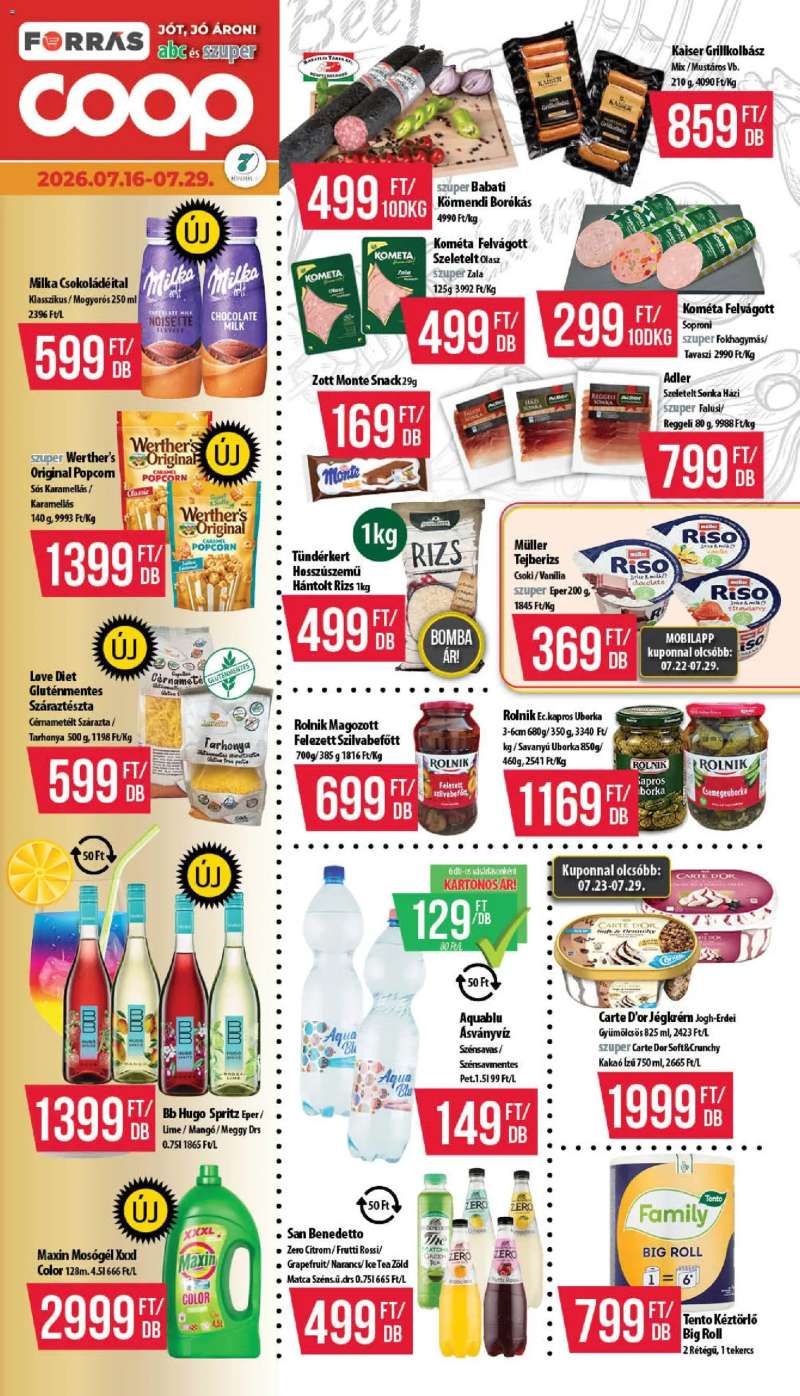 COOP COOP akciós újság 1 oldal
