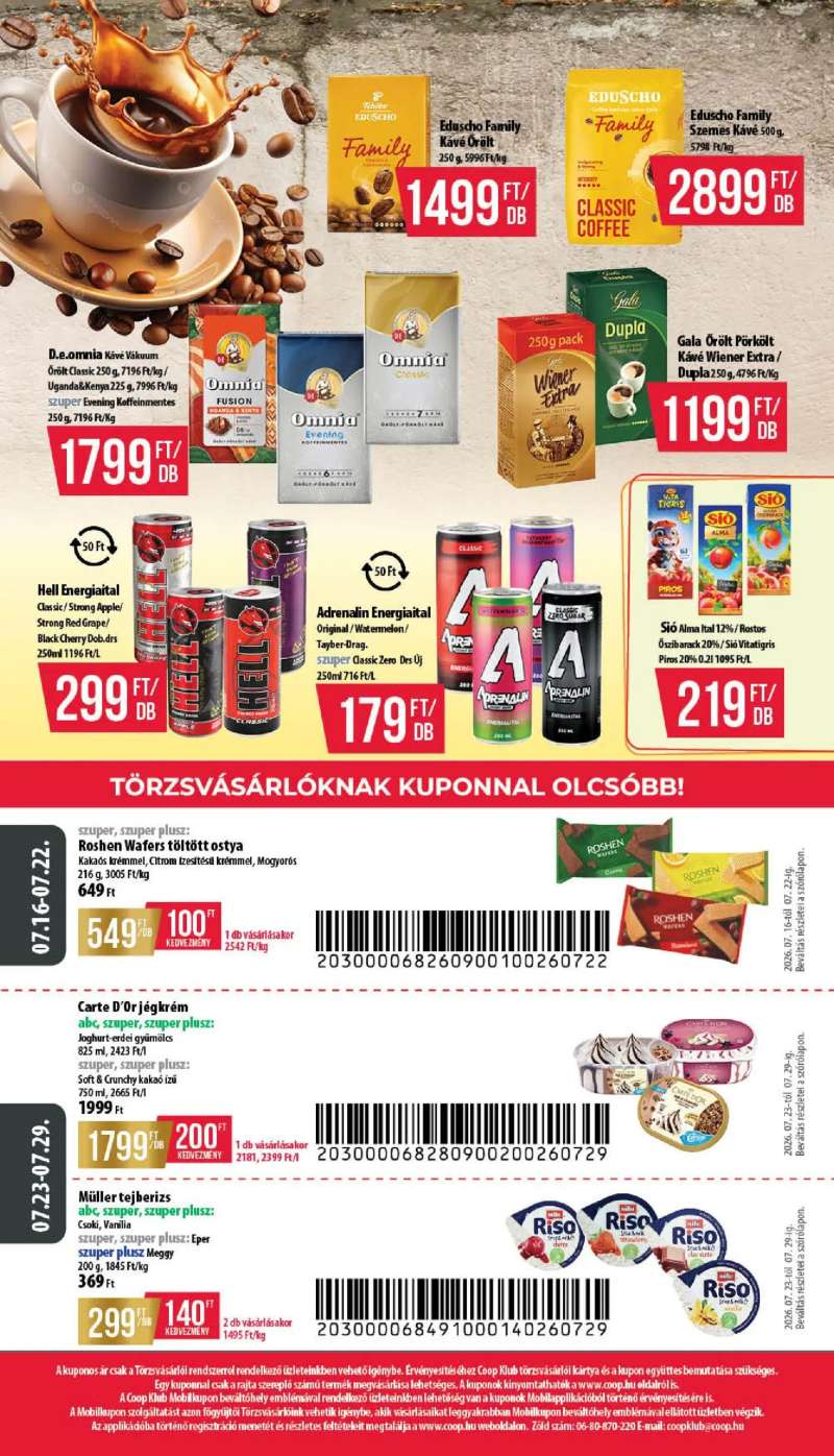 COOP COOP akciós újság 12 oldal