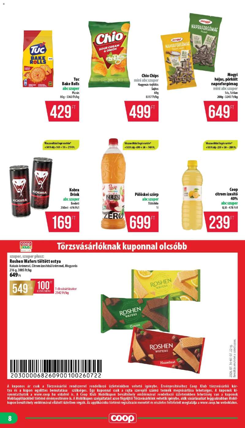 COOP COOP - Mini & Abc & Szuper / Nyírzem 8 oldal