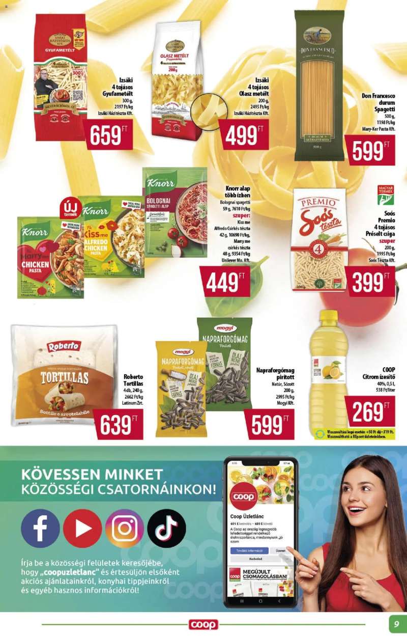 COOP COOP - Abc & szuper / Alföld Pro-Coop Zrt. 9 oldal