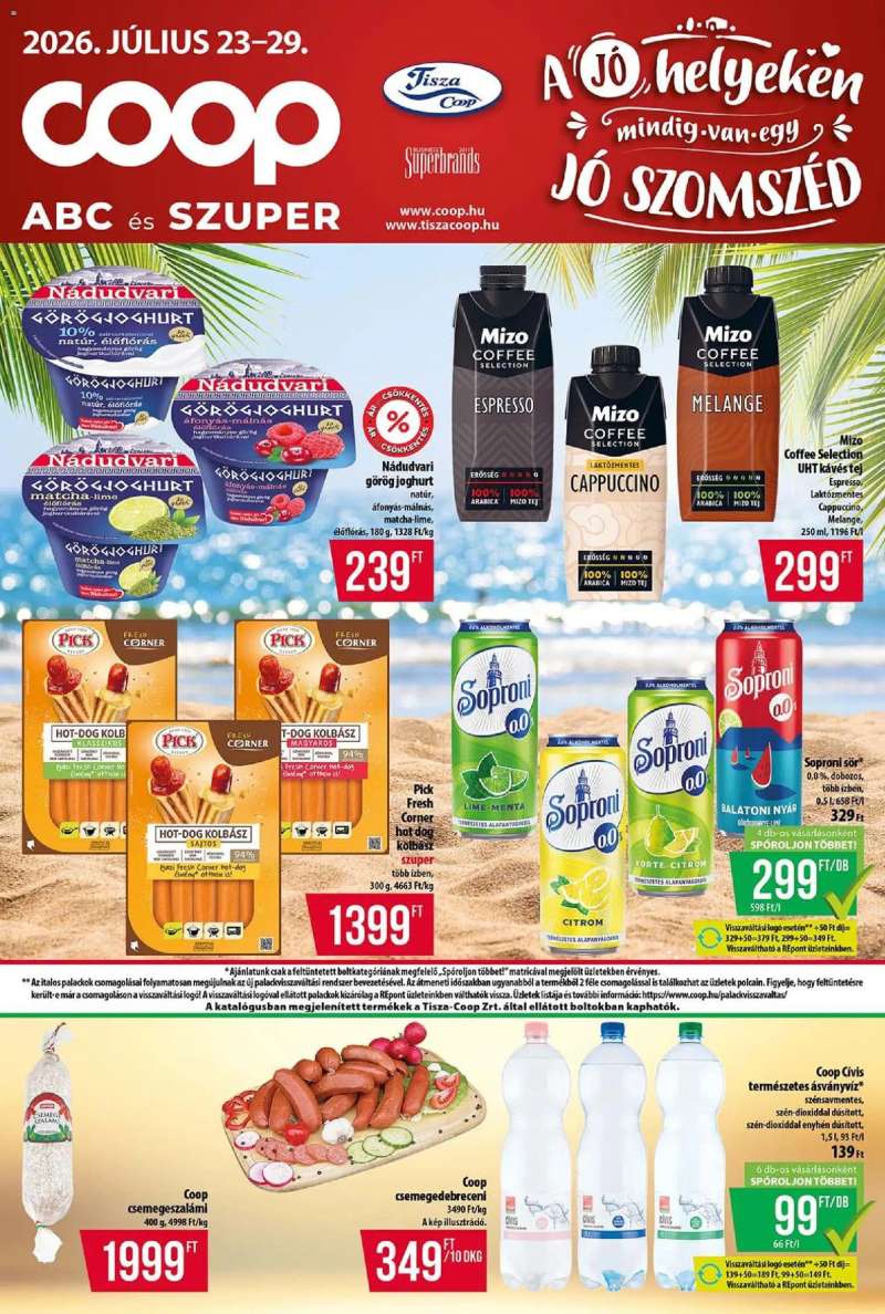 COOP COOP - Abc & Szuper / Tisza 1 oldal
