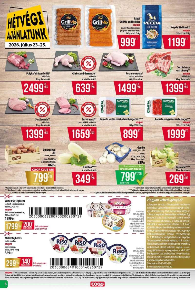 COOP COOP - Abc & Szuper / Tisza 8 oldal