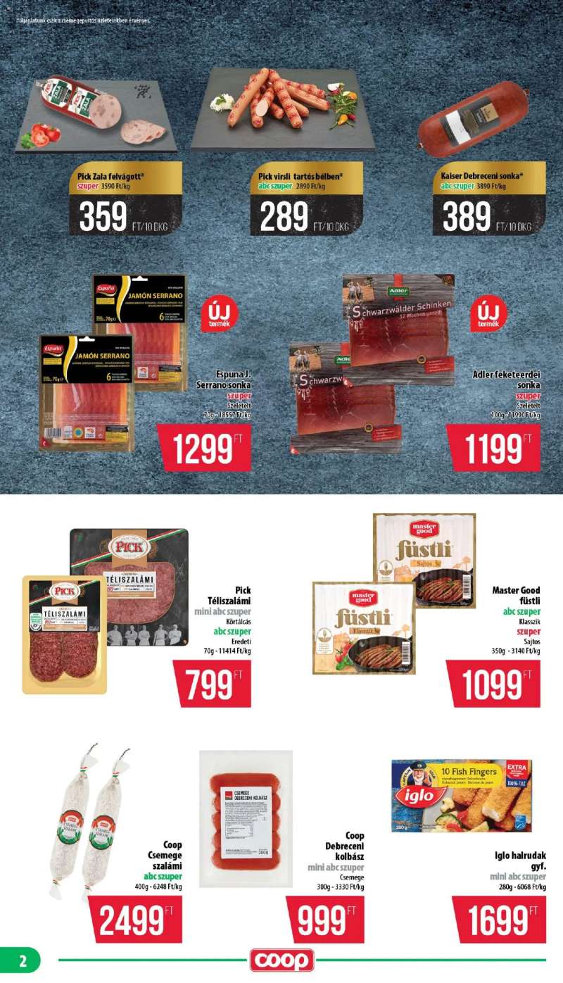 COOP COOP - Mini & Abc & Szuper / Nyírzem 2 oldal