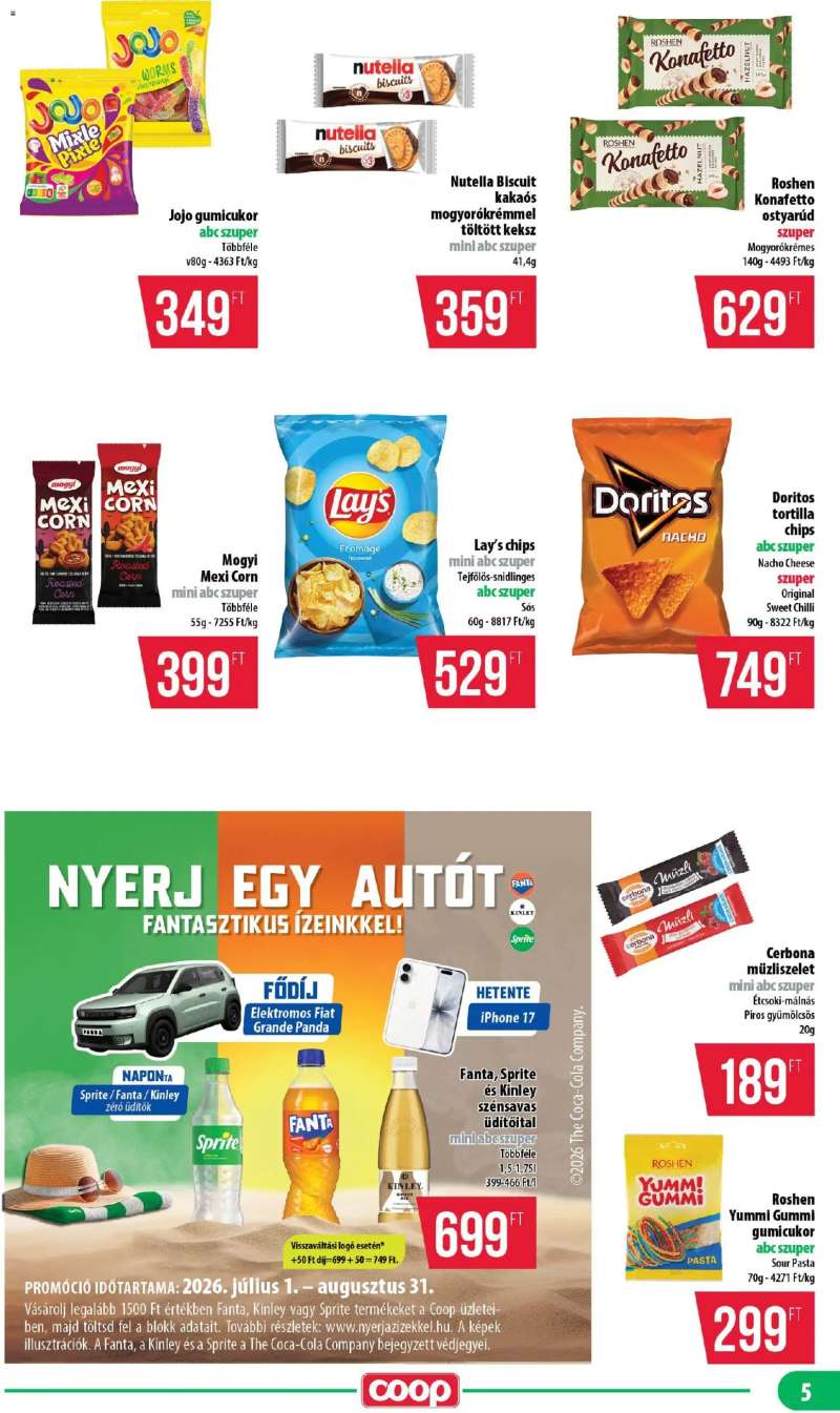 COOP COOP - Mini & Abc & Szuper / Nyírzem 5 oldal