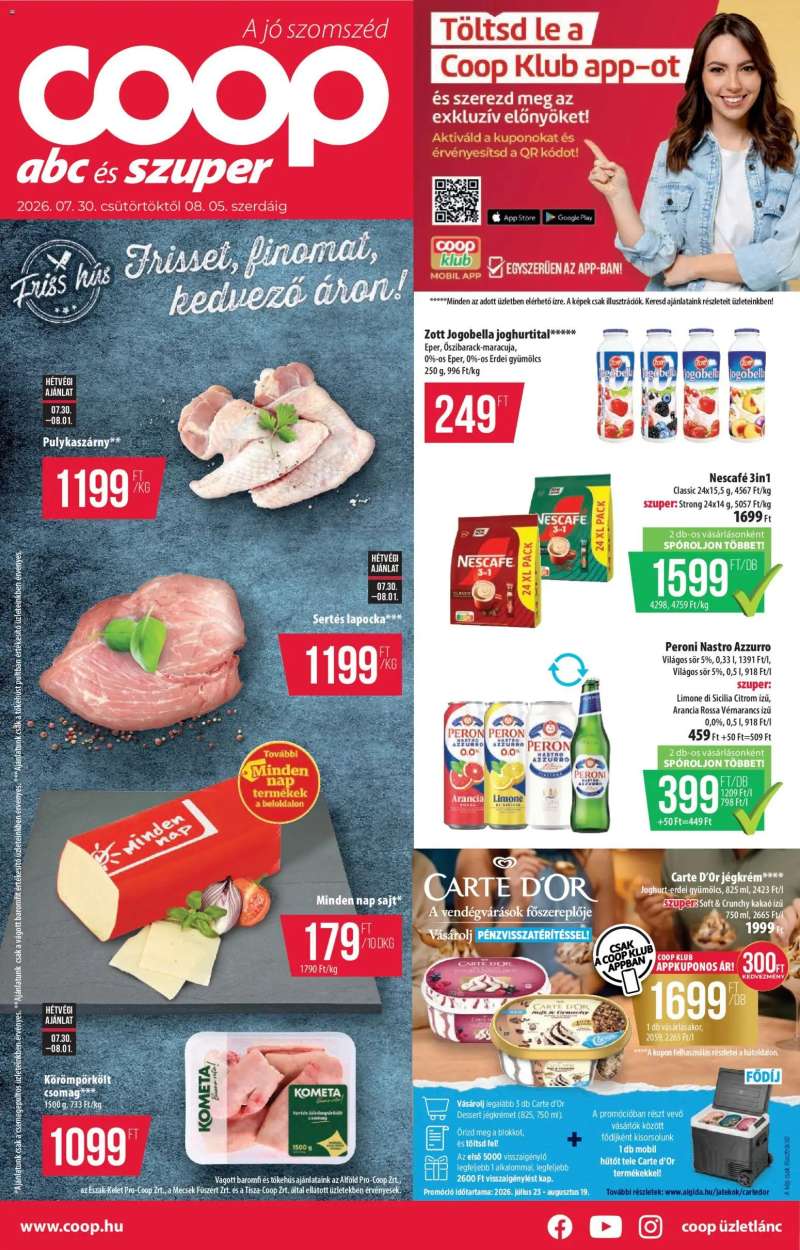COOP COOP akciós újság 1 oldal