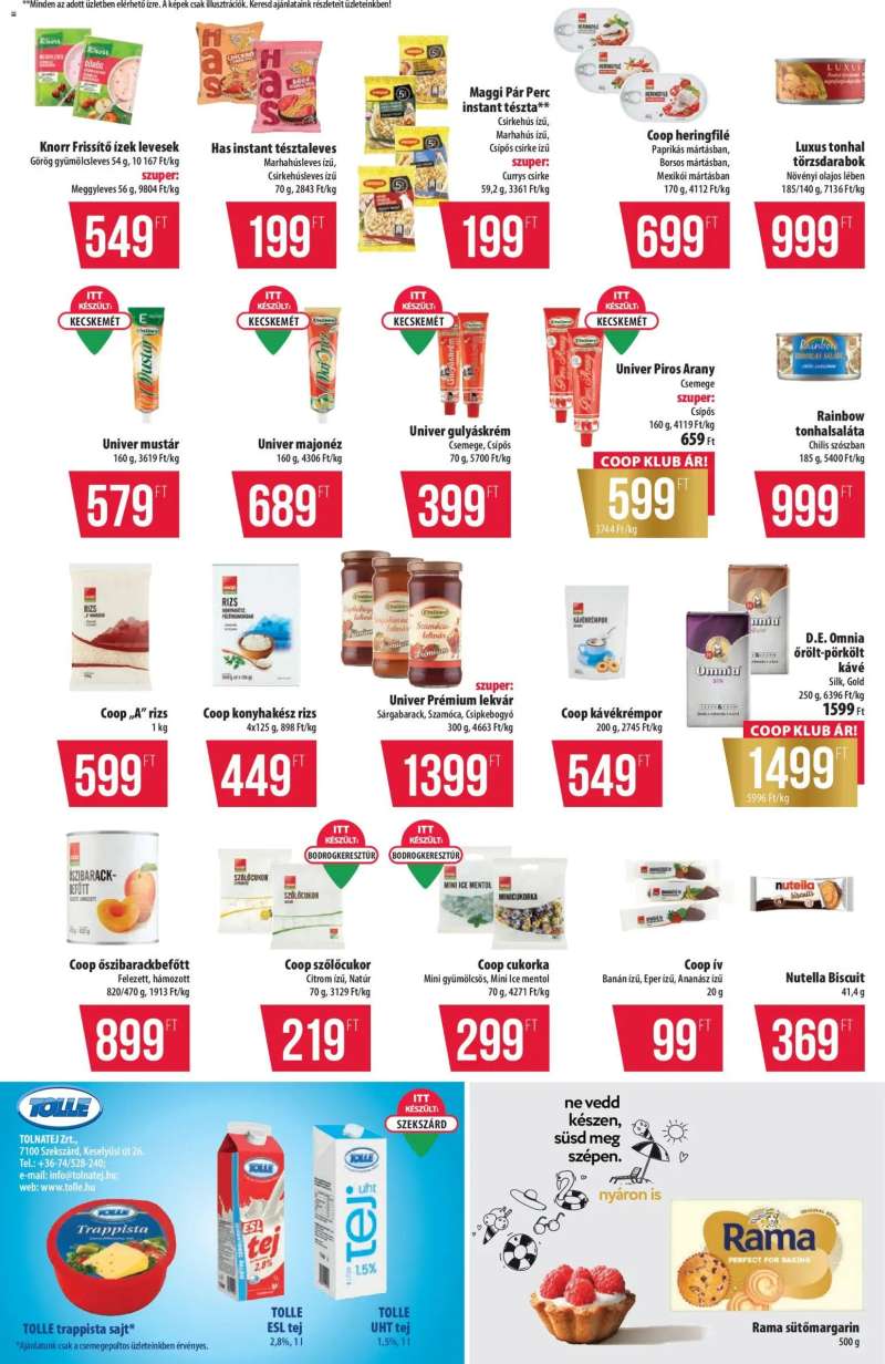 COOP COOP akciós újság 6 oldal
