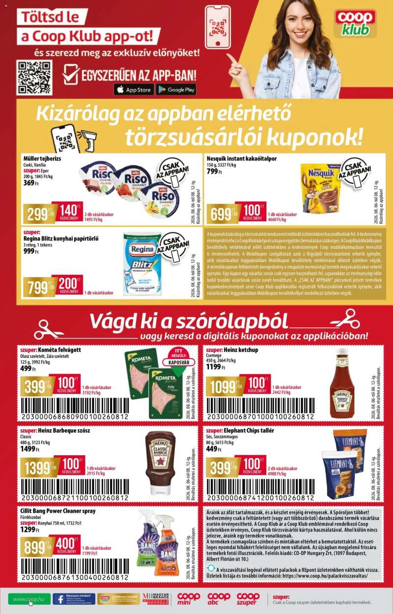COOP COOP akciós újság 12 oldal