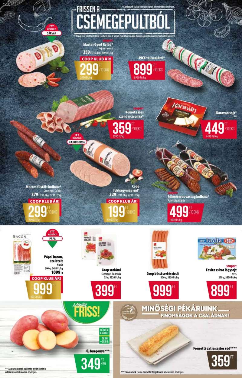 COOP COOP akciós újság 2 oldal
