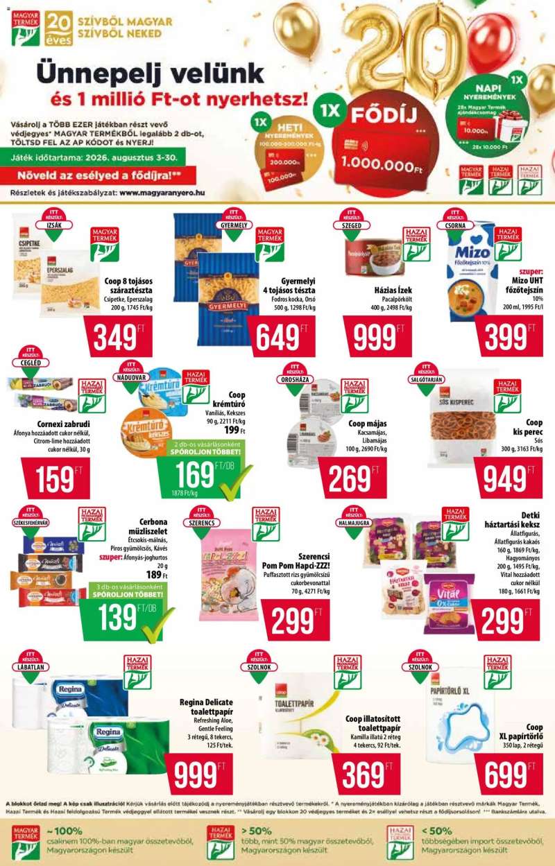 COOP COOP akciós újság 4 oldal