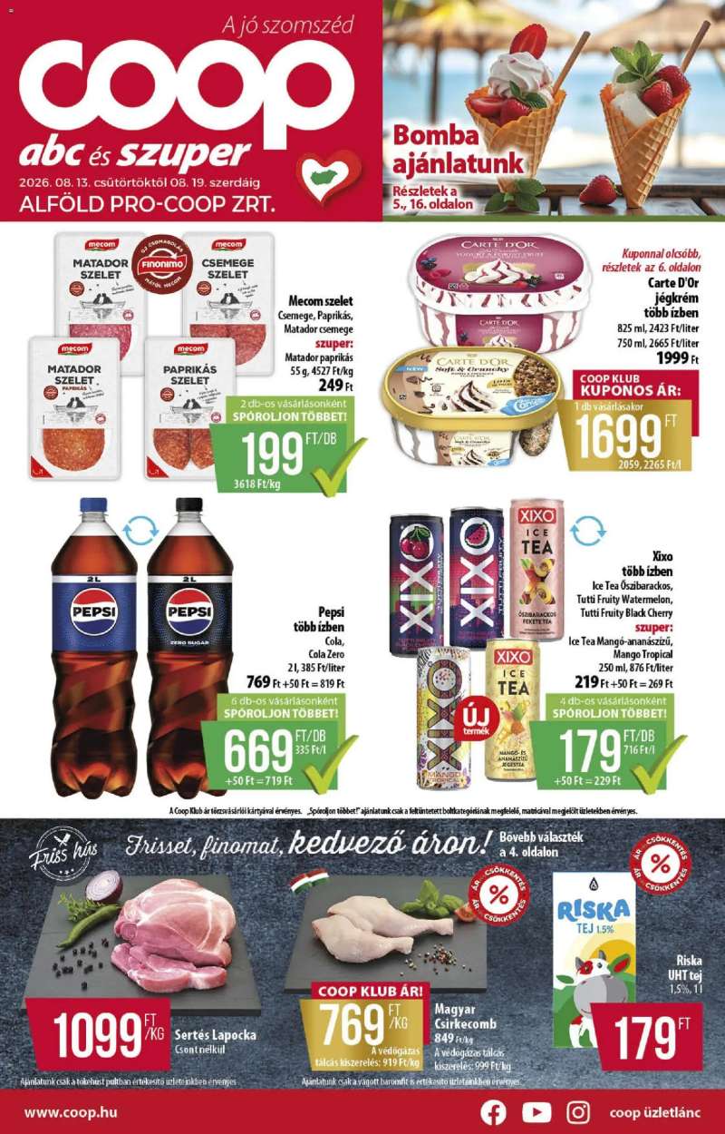 COOP COOP - Abc & szuper / Alföld Pro-Coop Zrt. 1 oldal
