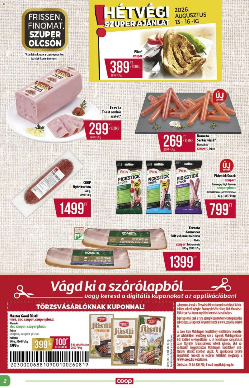 COOP COOP - Abc & szuper / Alföld Pro-Coop Zrt. 2 oldal