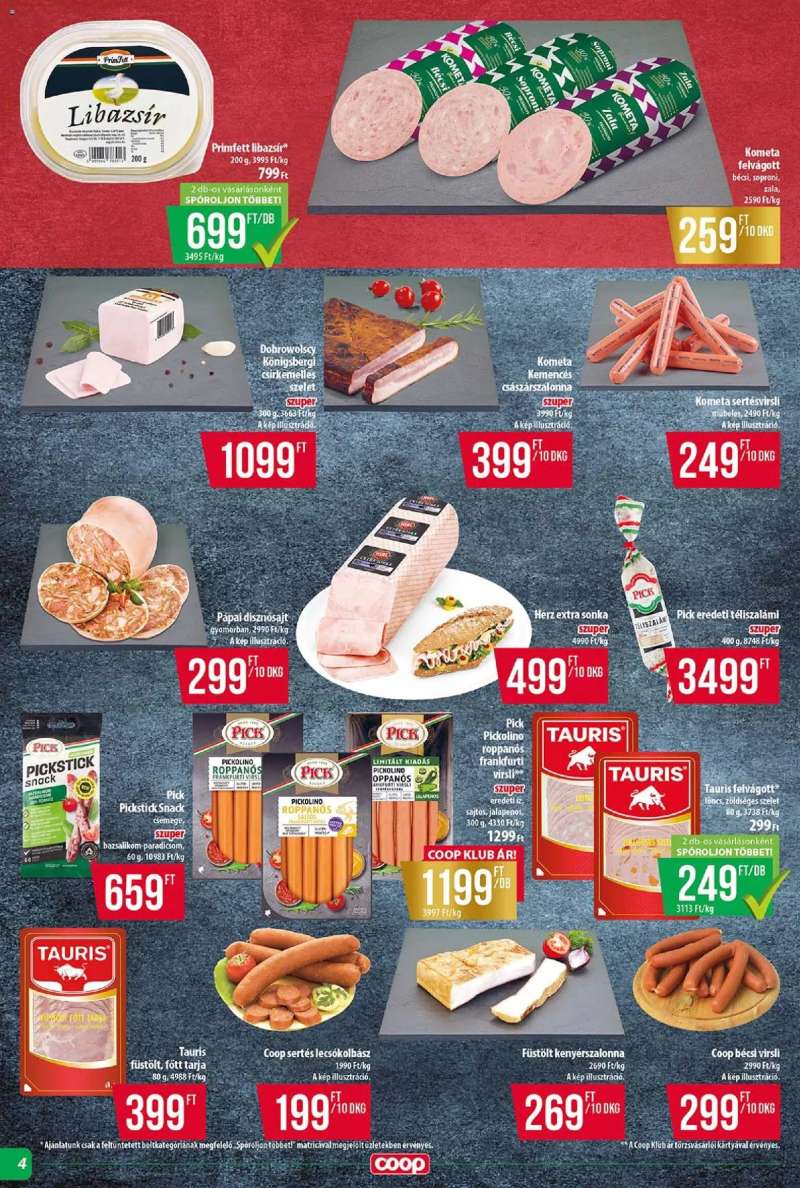 COOP COOP - Abc & Szuper / Tisza 4 oldal