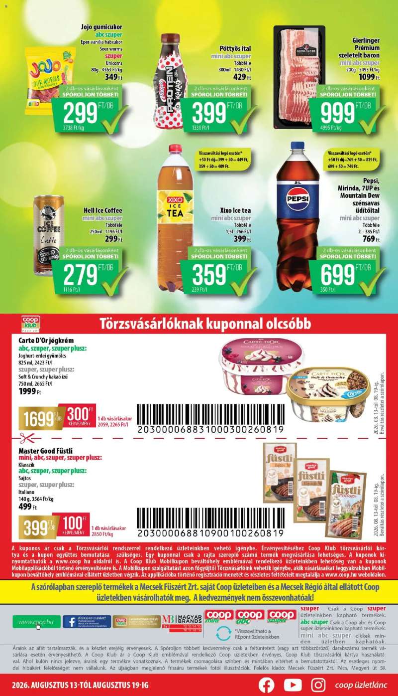 COOP COOP - Mini & Abc & Szuper / Mecsek 8 oldal