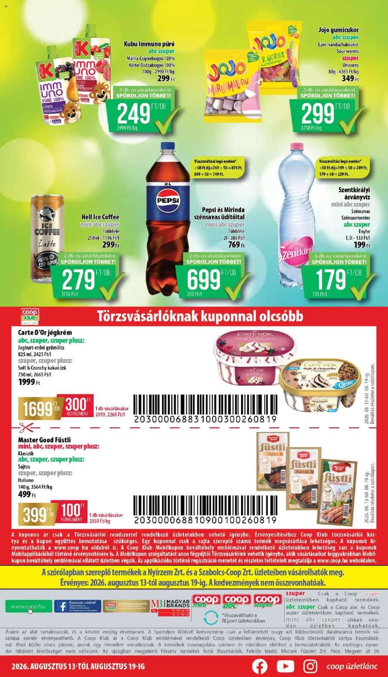 COOP COOP - Mini & Abc & Szuper / Nyírzem 8 oldal