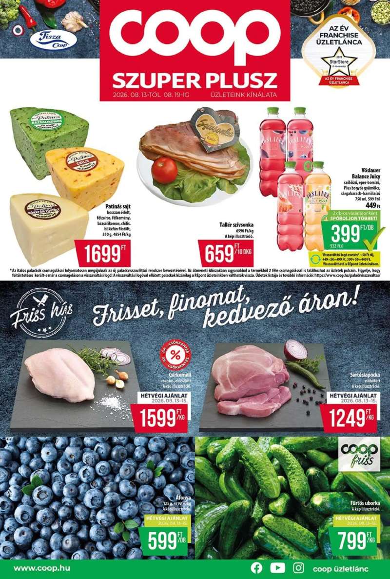 COOP COOP - Szuper Plusz / Tisza 1 oldal