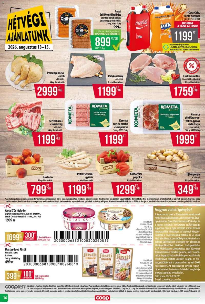 COOP COOP - Szuper Plusz / Tisza 16 oldal