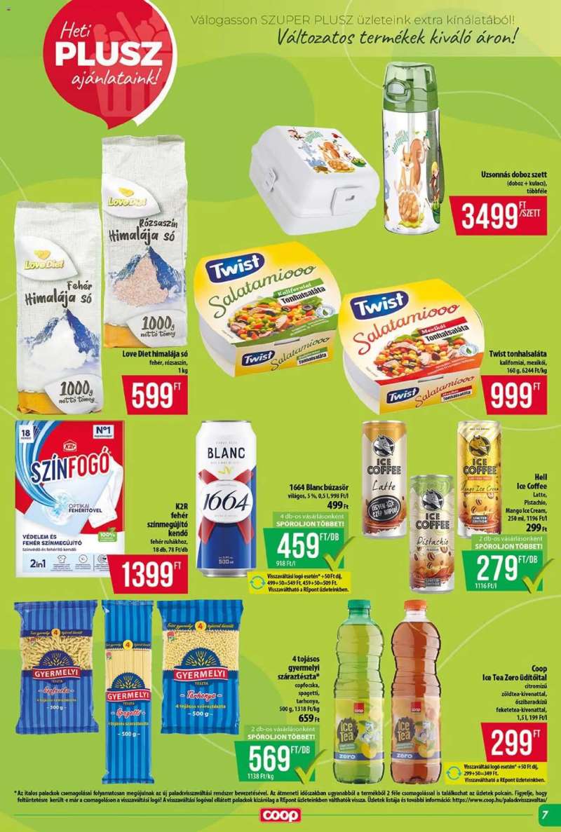 COOP COOP - Szuper Plusz / Tisza 7 oldal