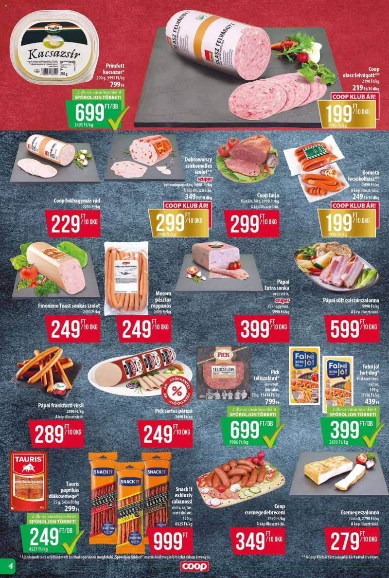 COOP COOP - Abc & Szuper / Tisza 4 oldal