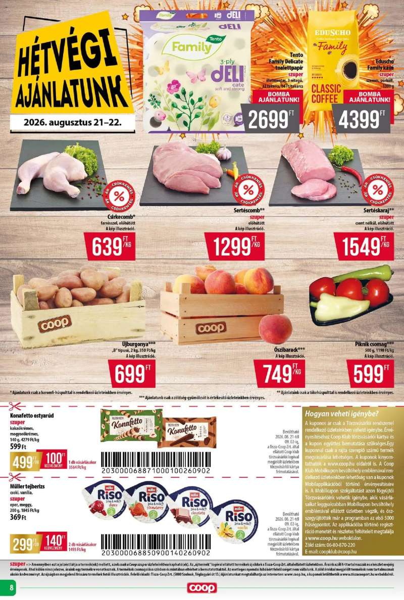 COOP COOP - Abc & Szuper / Tisza 8 oldal