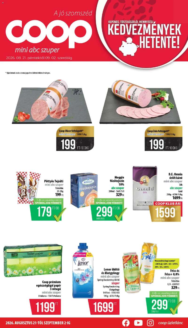 COOP COOP - Mini & Abc & Szuper / Nyírzem 1 oldal
