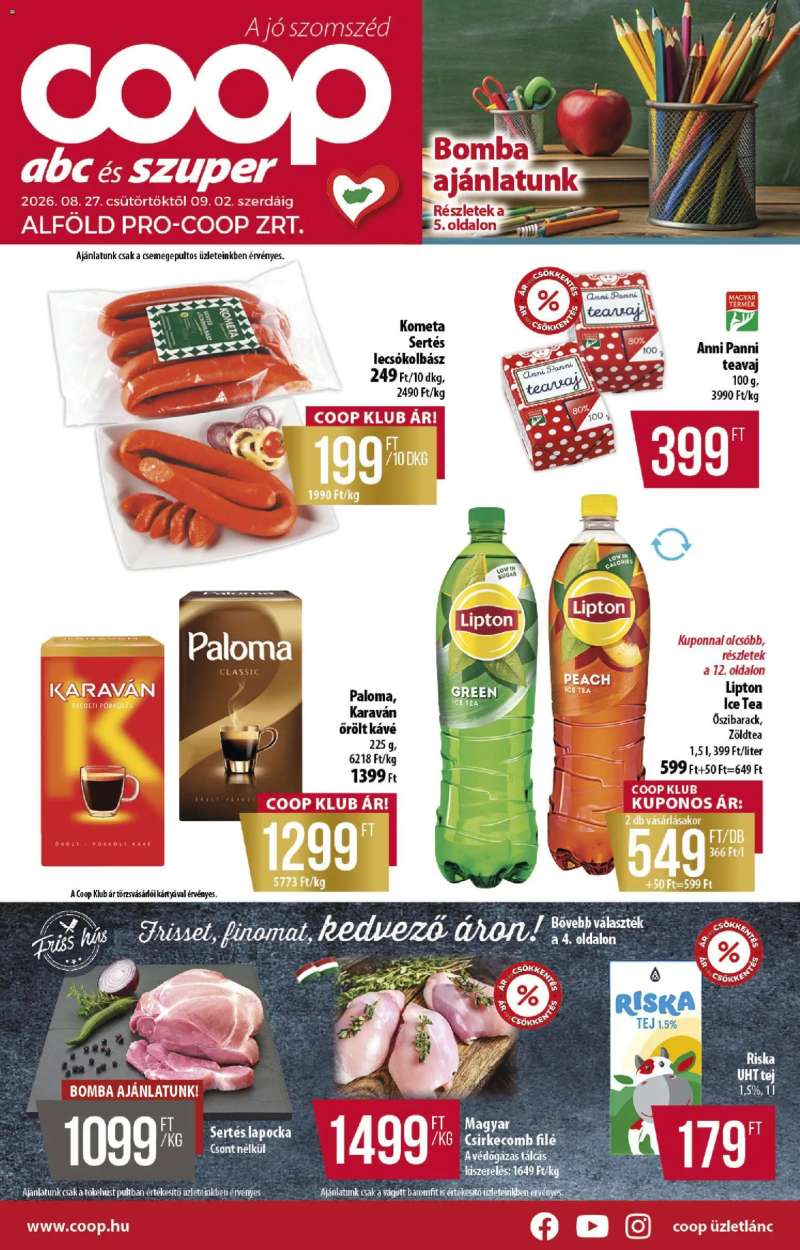 COOP COOP - Abc & szuper / Alföld Pro-Coop Zrt. 1 oldal