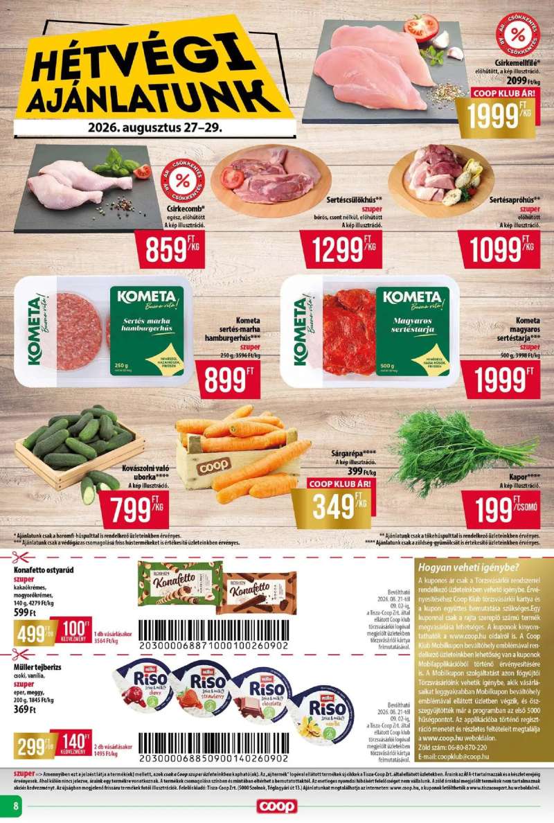 COOP COOP - Abc & Szuper / Tisza 8 oldal