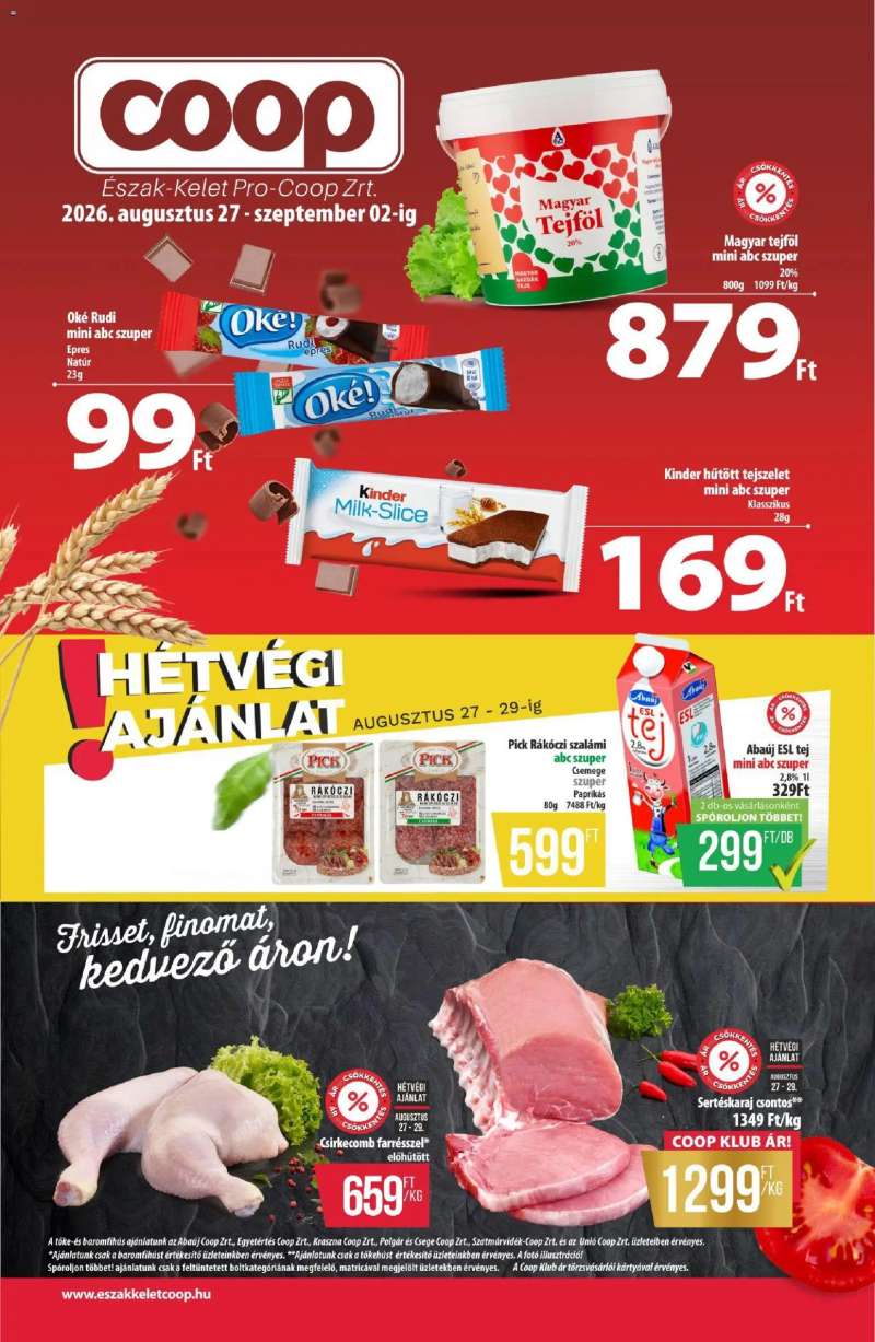 COOP COOP - Újság Észak Kelet Pro-Coop Zrt 1 oldal