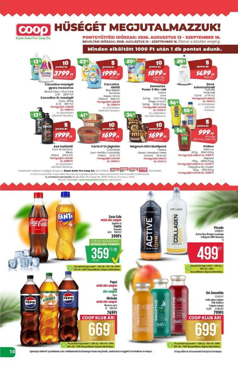 COOP COOP - Újság Észak Kelet Pro-Coop Zrt 10 oldal