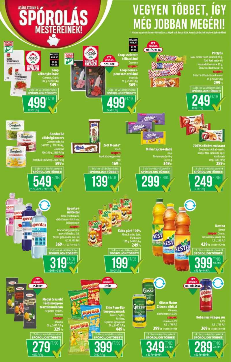 COOP COOP akciós újság 6 oldal